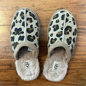 UGG Leopard Print Slippers Size 6